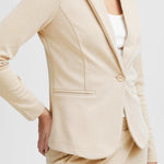 Blazer ICHI Kate Pique Doeskin - ECRU