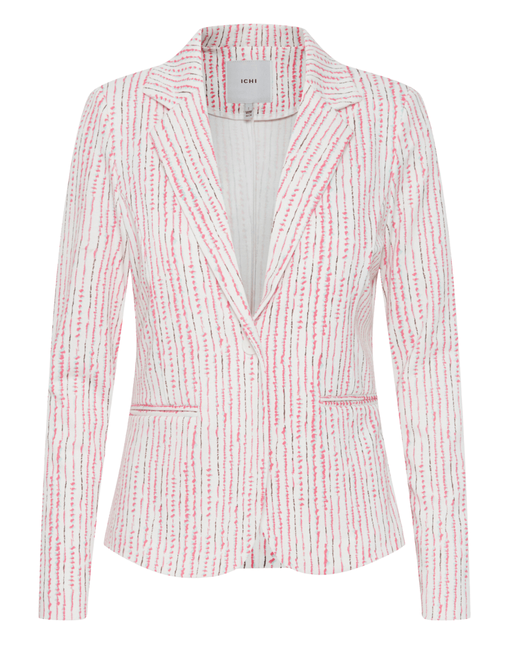 Blazer ICHI Kate Print Cloud Dancer - ECRU