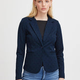 Blazer ICHI Kate Print Dot Total Eclipse - ECRU