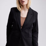 Blazer ICHI Oversize Kate Black - ECRU