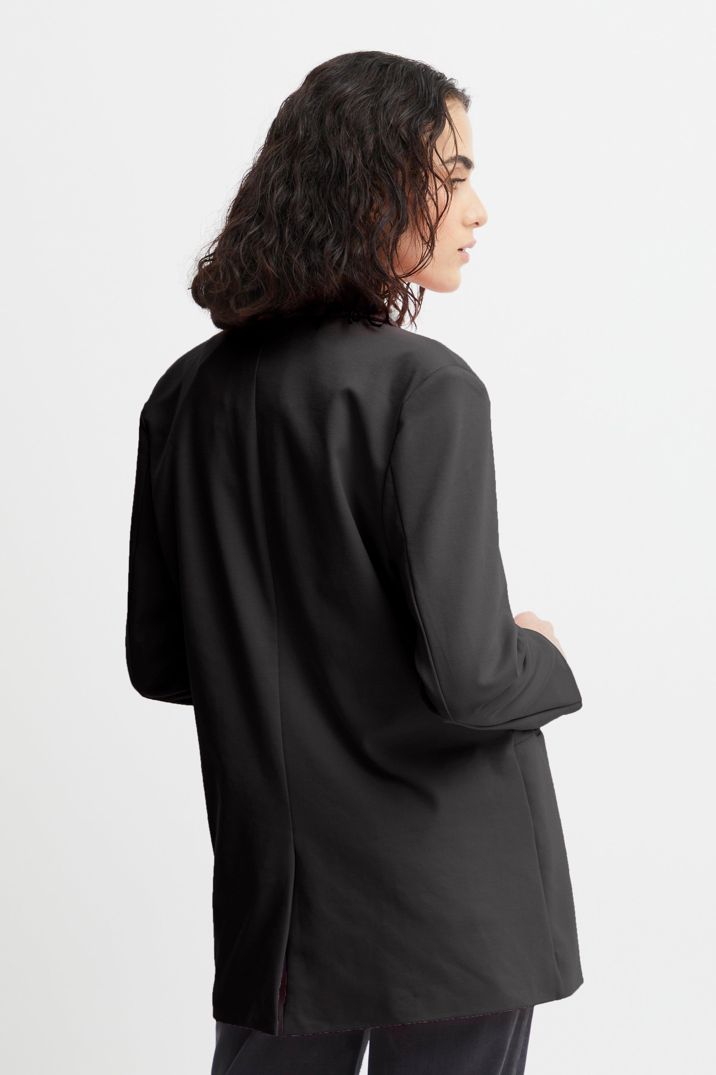 Blazer ICHI Oversize Kate Black - ECRU