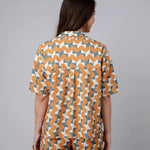 Blusa Brava Fabrics Big Tiles Aloha Ochre - ECRU