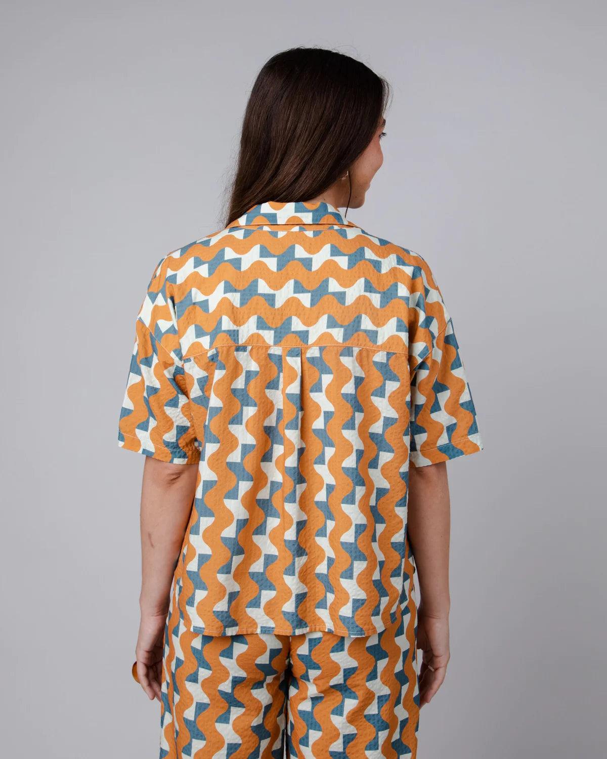 Blusa Brava Fabrics Big Tiles Aloha Ochre - ECRU