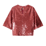 Blusa CKS Tiria Dark Pink - ECRU