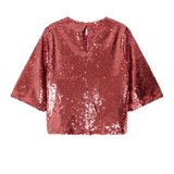 Blusa CKS Tiria Dark Pink - ECRU