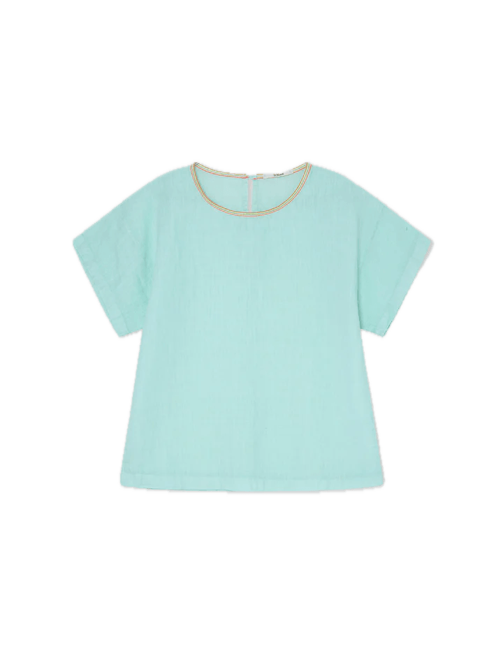 Blusa Dr Bloom Flake Lino Agua - ECRU