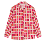 Blusa DrBloom Copos Estampado Pantone Rosa - ECRU