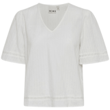 Blusa ICHI Talmar Cloud Dancer - ECRU