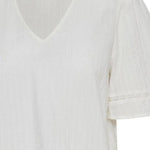 Blusa ICHI Talmar Cloud Dancer - ECRU