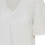 Blusa ICHI Talmar Cloud Dancer - ECRU