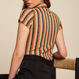 Blusa King Louie Piso Stripe - ECRU