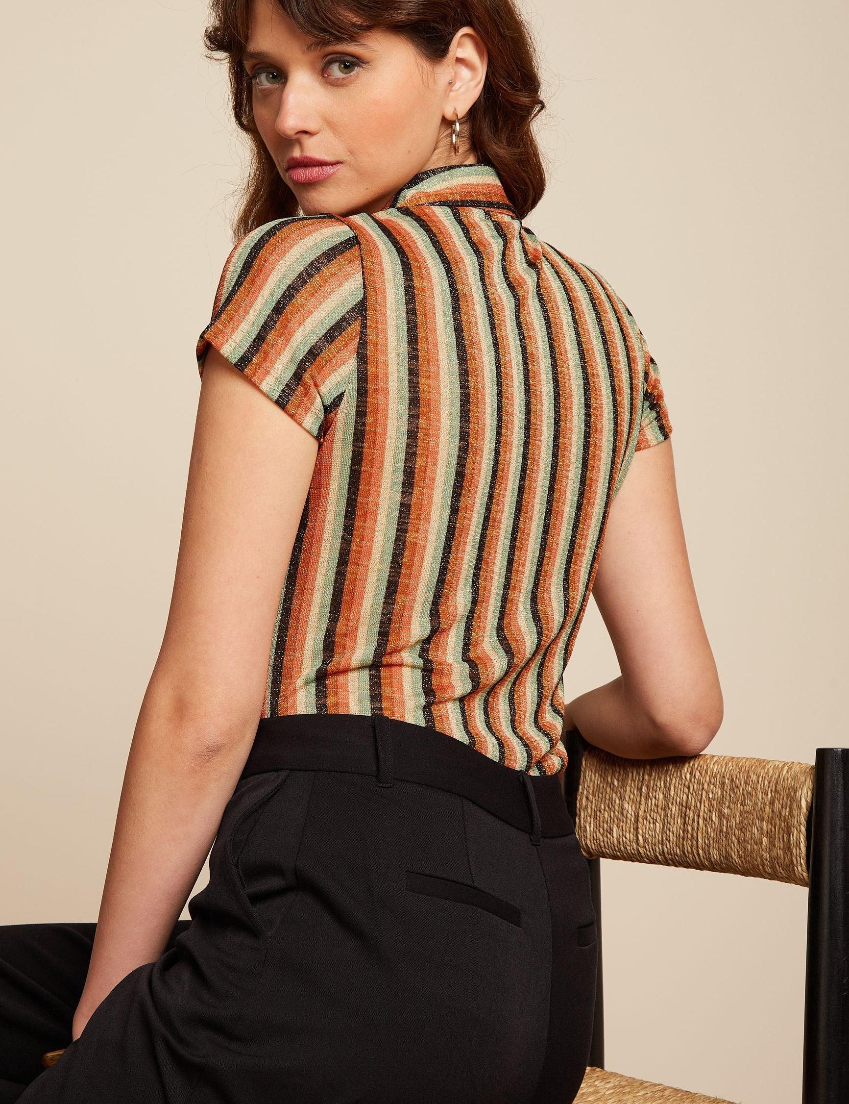 Blusa King Louie Piso Stripe - ECRU