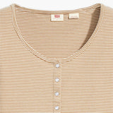 Blusa Levi's® Dry Goods Waffle Button-Up - ECRU