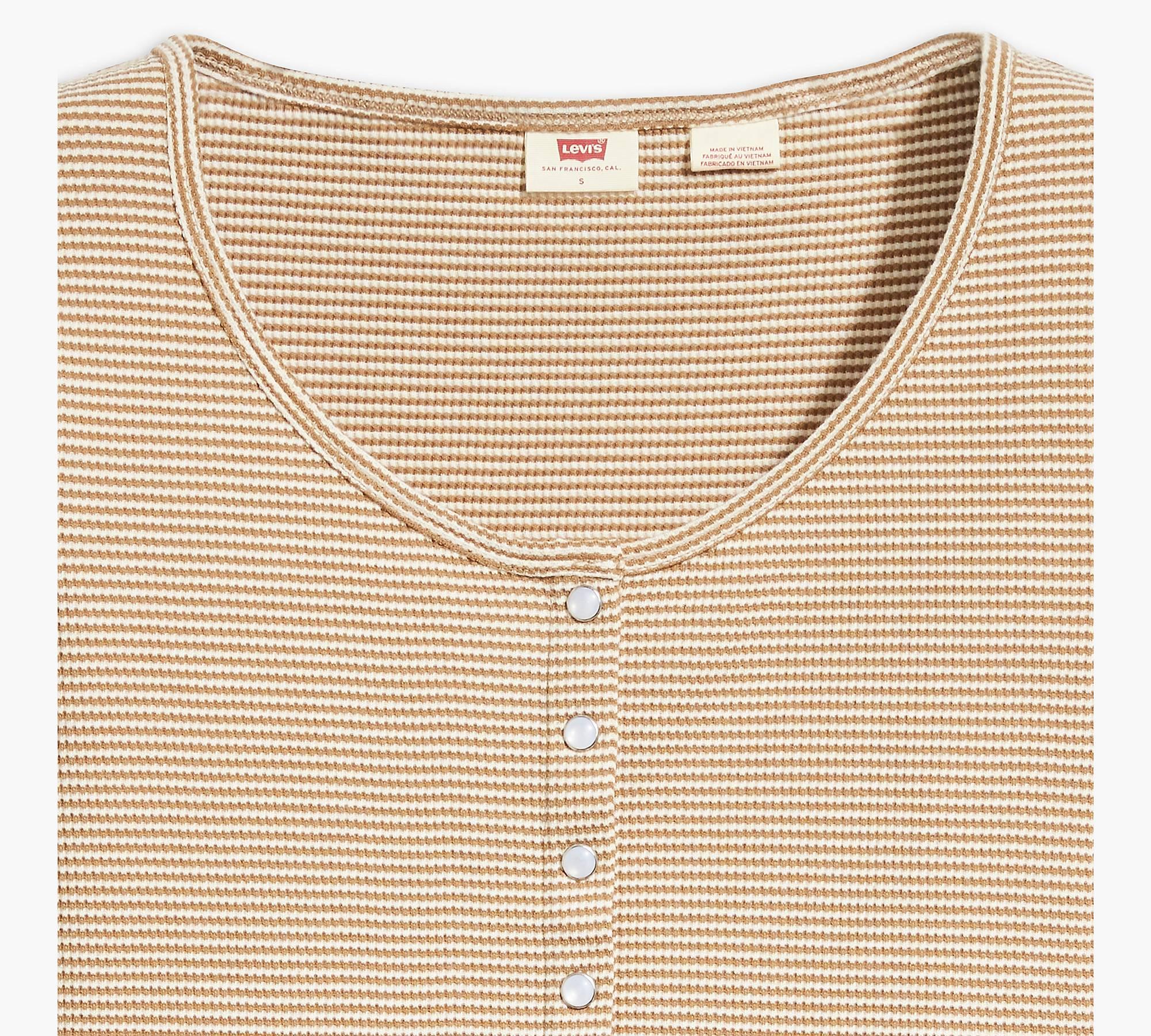 Blusa Levi's® Dry Goods Waffle Button-Up - ECRU