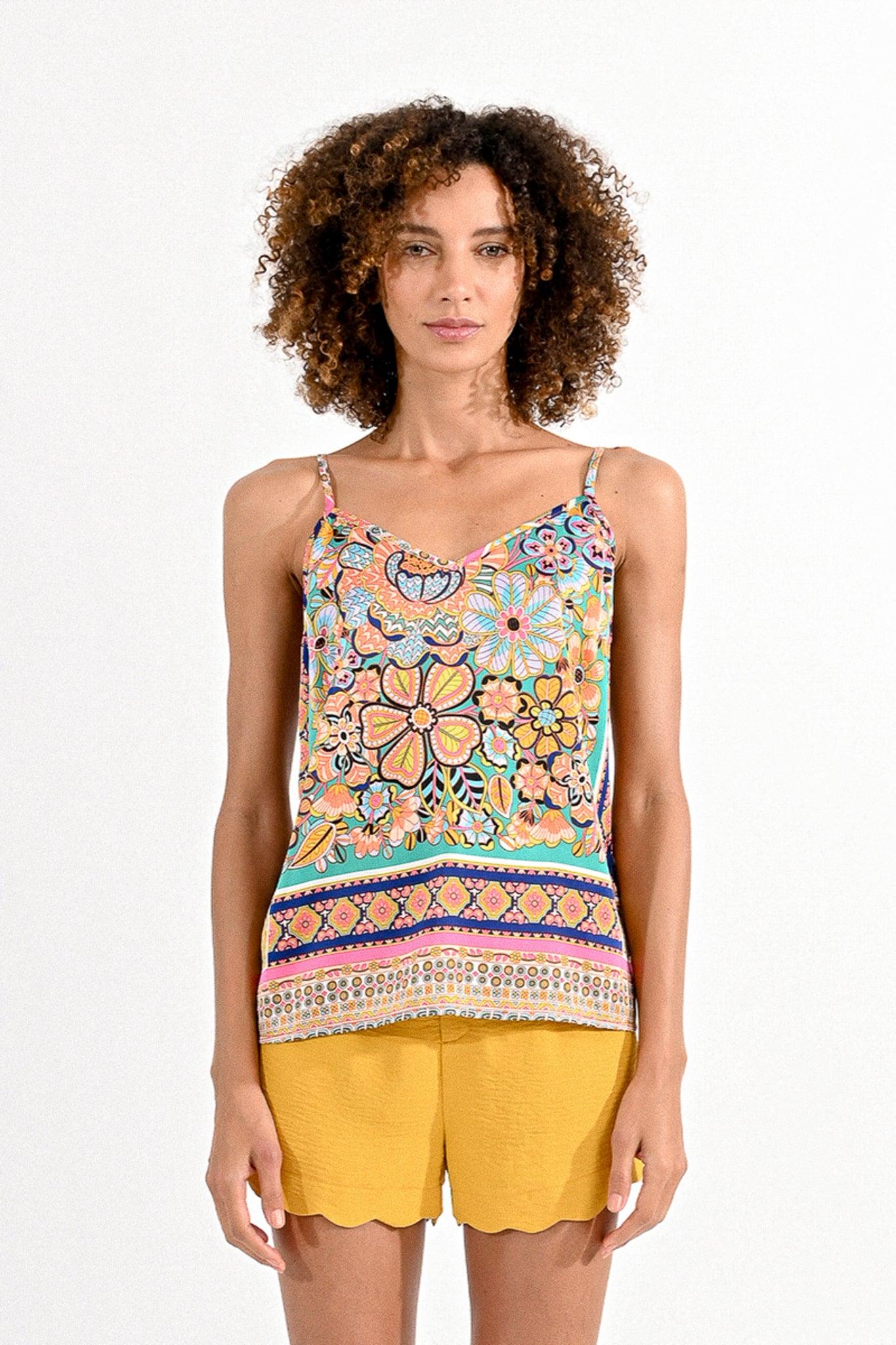 Blusa Molly Bracken Estampada de asillas - ECRU