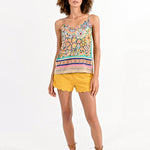 Blusa Molly Bracken Estampada de asillas - ECRU