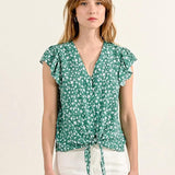 Blusa Molly Bracken Green Diane - ECRU