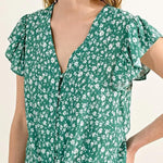 Blusa Molly Bracken Green Diane - ECRU