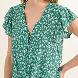 Blusa Molly Bracken Green Diane - ECRU