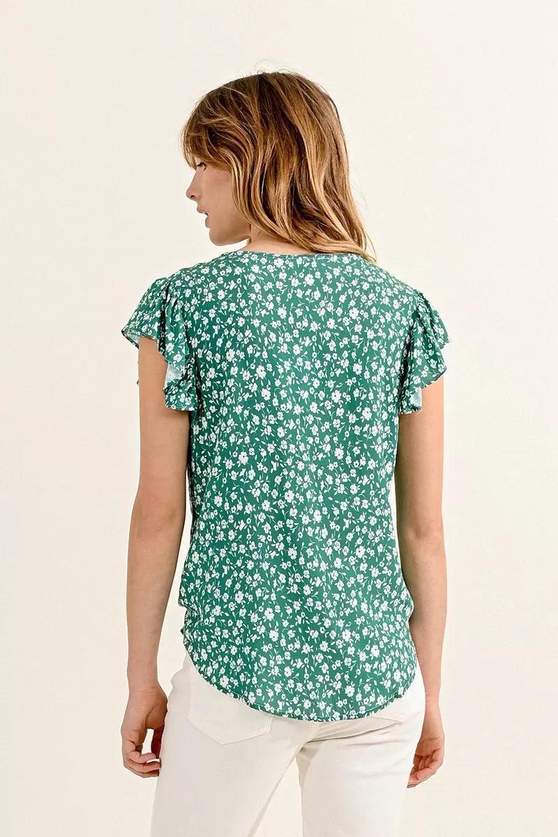 Blusa Molly Bracken Green Diane - ECRU