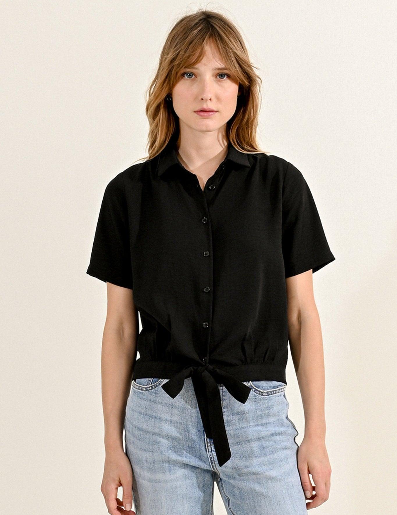 Blusa Molly Bracken Negra - ECRU