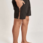 Boardshort Birden Black Tapiz - ECRU