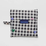 Bolsa Baggu Estándar Reciclada Gingham Hearts - ECRU