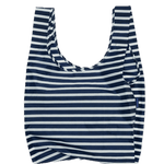 Bolsa Baggu Estándar Reciclada Navy Stripe - ECRU