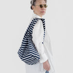 Bolsa Baggu Estándar Reciclada Navy Stripe - ECRU