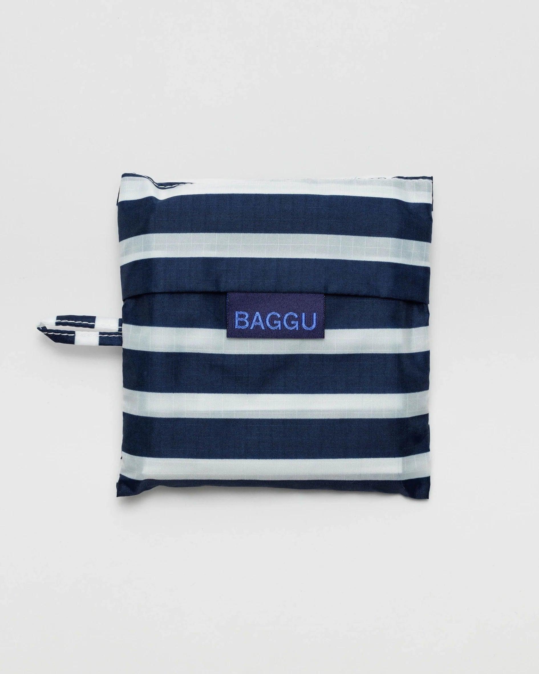 Bolsa Baggu Estándar Reciclada Navy Stripe - ECRU