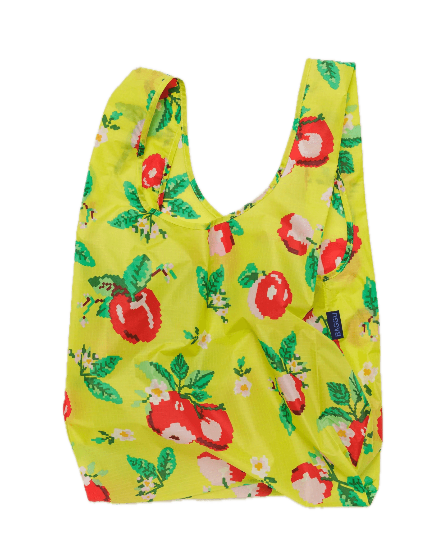 Bolsa Baggu Estándar Reciclada Needlepoint Apple - ECRU