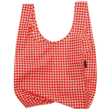 Bolsa Baggu Estándar Reciclada Red Gingham - ECRU