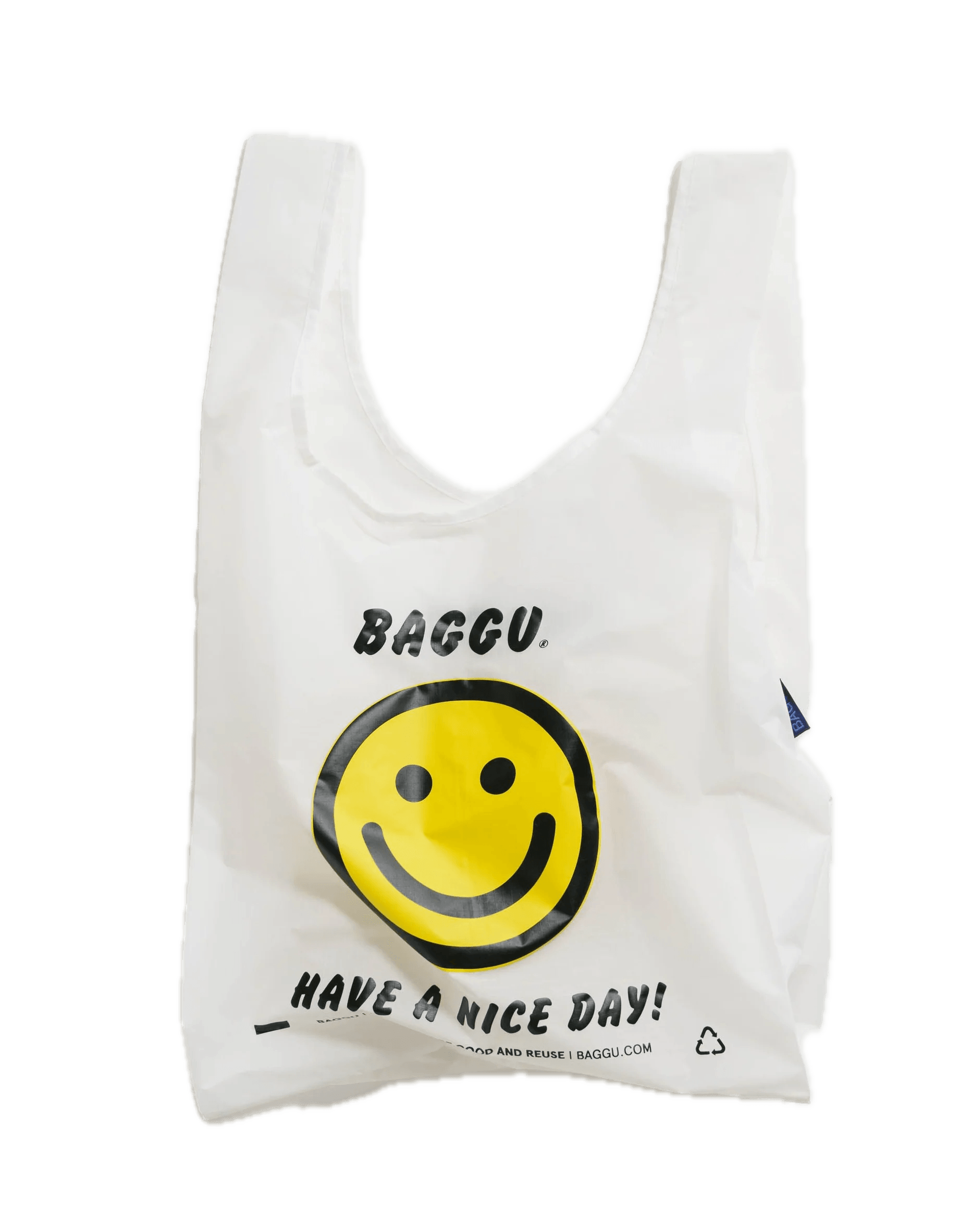 Bolsa Baggu Estándar Reciclada Thank You Happy - ECRU