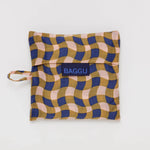 Bolsa Baggu Estándar Reciclada Wavy Gingham Peach - ECRU