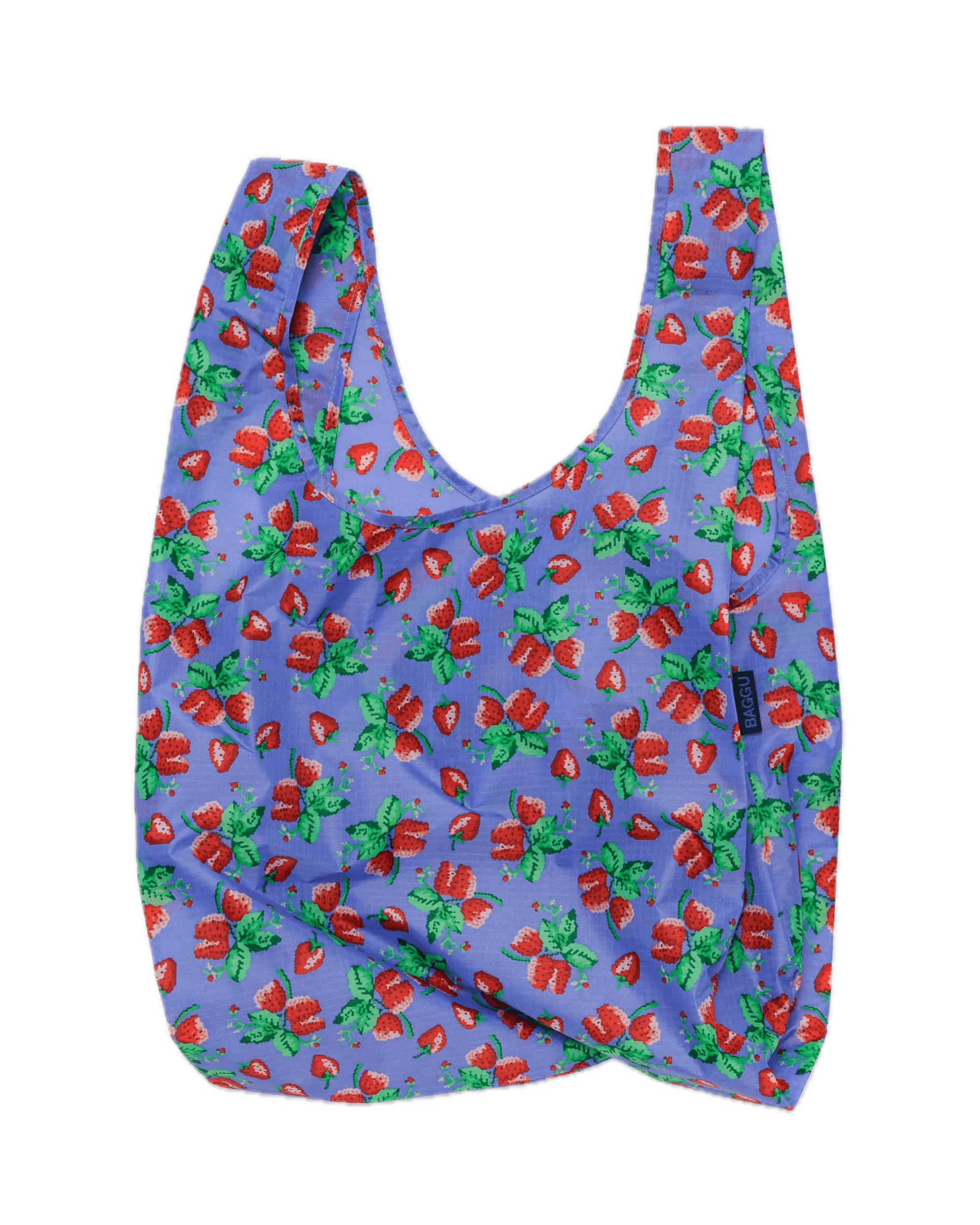 Bolsa Baggu Estándar Reciclada Wild Strawberries - ECRU