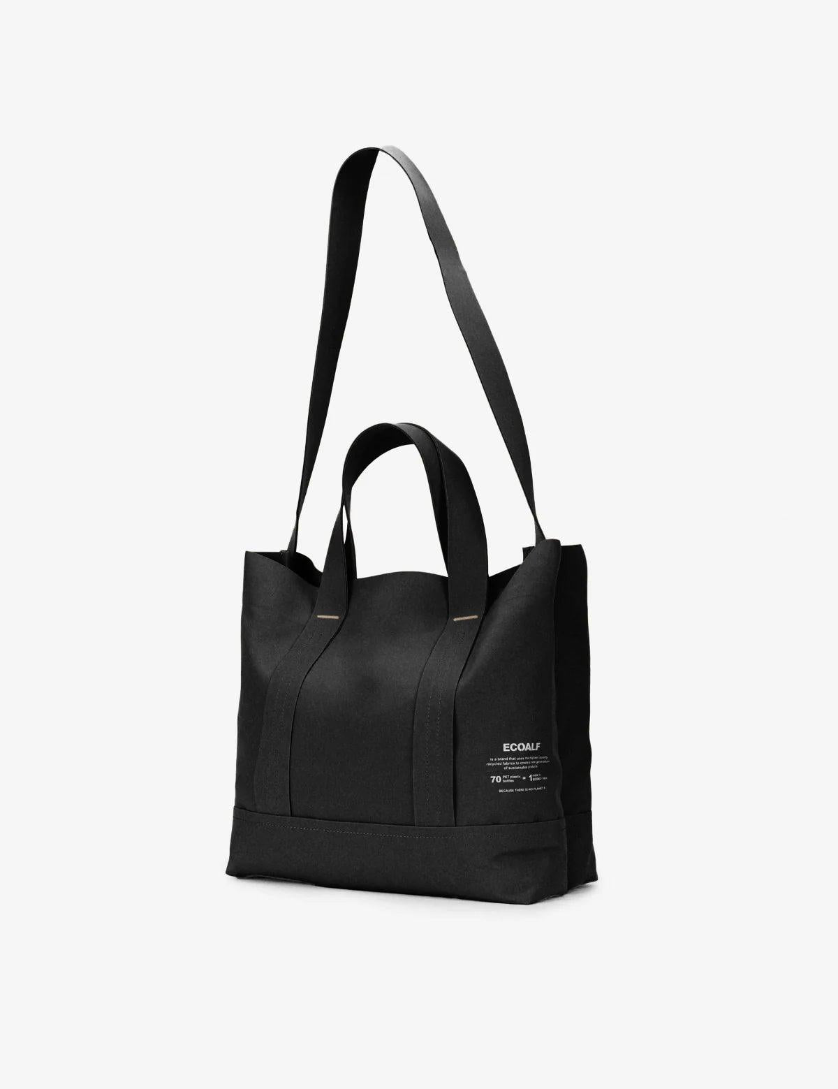 Bolso ECOALF Bonded Shopper M Negro - ECRU