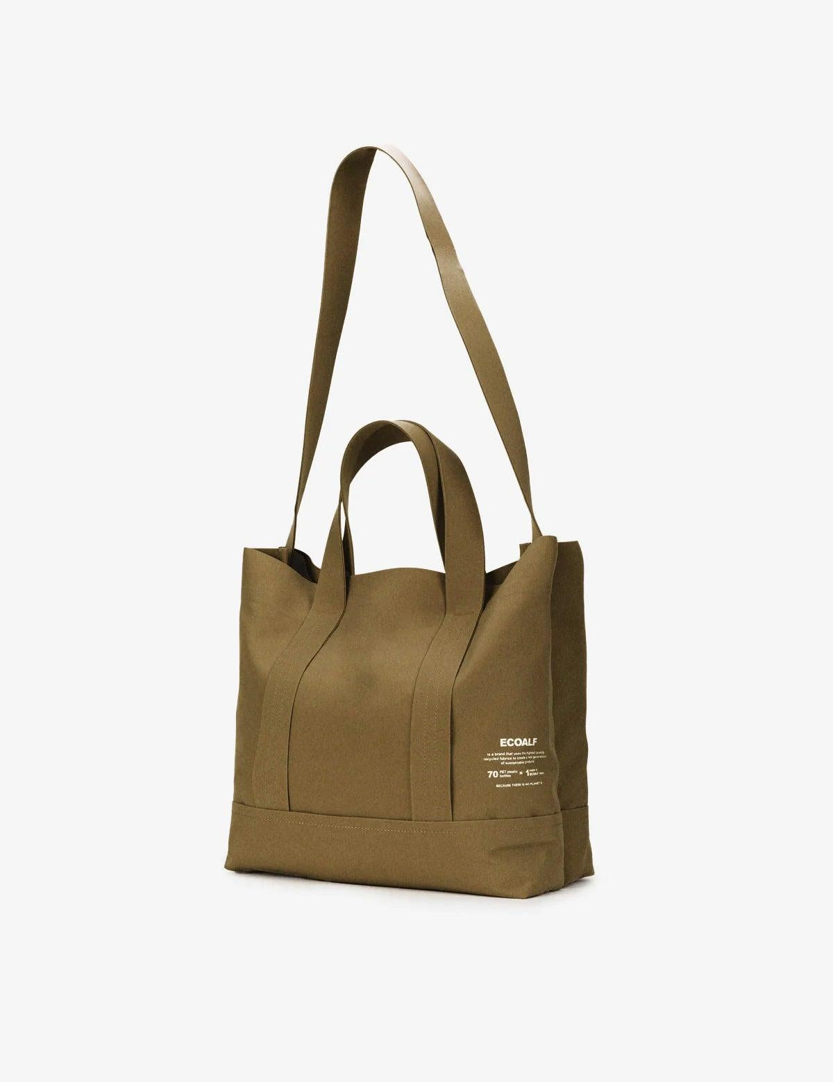 Bolso ECOALF Bonded Shopper M Verde - ECRU