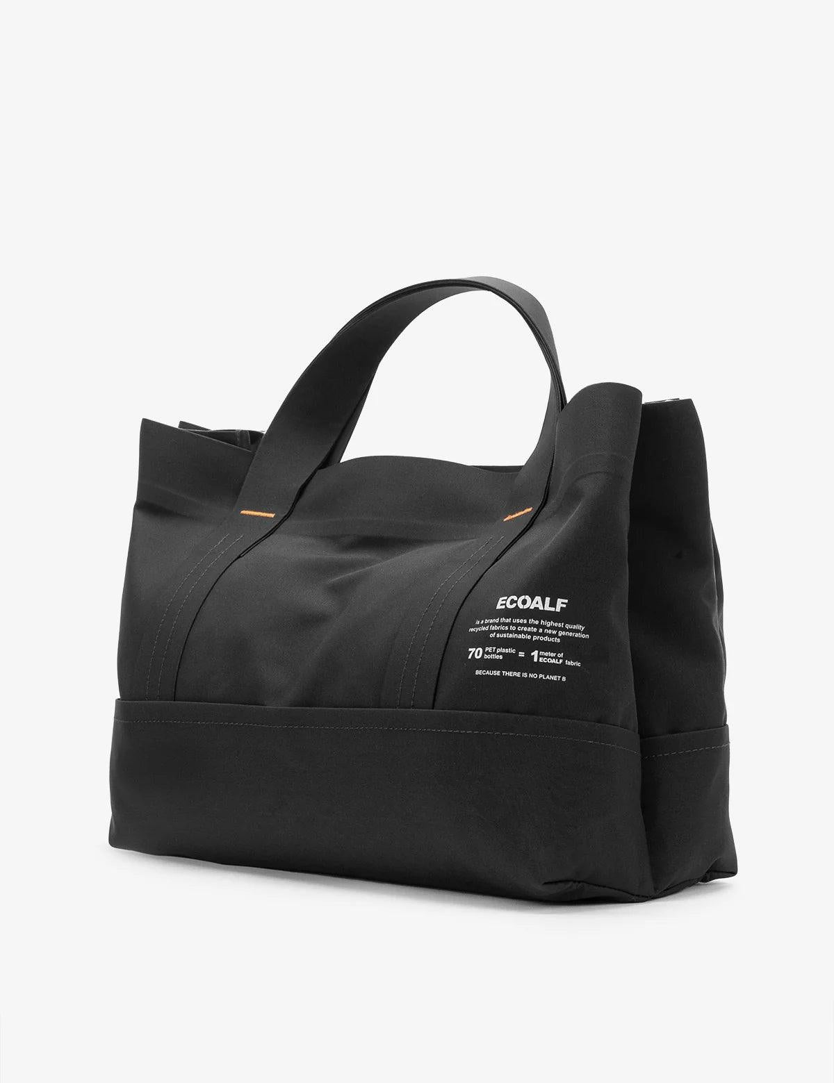 Bolso ECOALF Bonded Tote Negro - ECRU