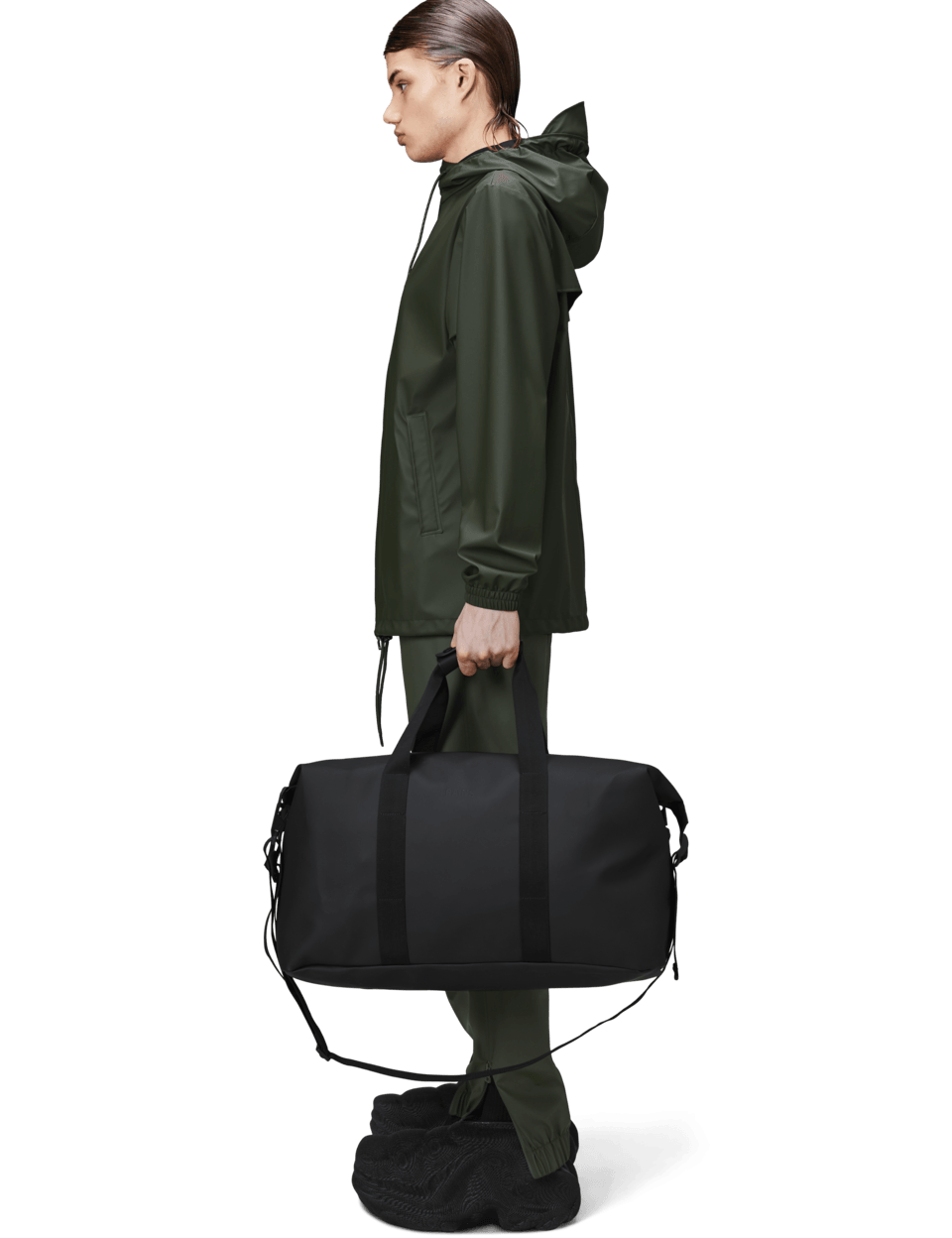 Bolso Rains Hilo Weekend Bag Black - ECRU