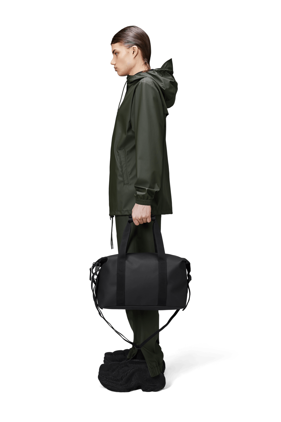 Bolso Rains Hilo Weekend Bag Small Black - ECRU