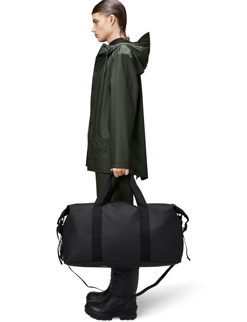 Bolso Rains Hilo Weekend Large Bag Black - ECRU