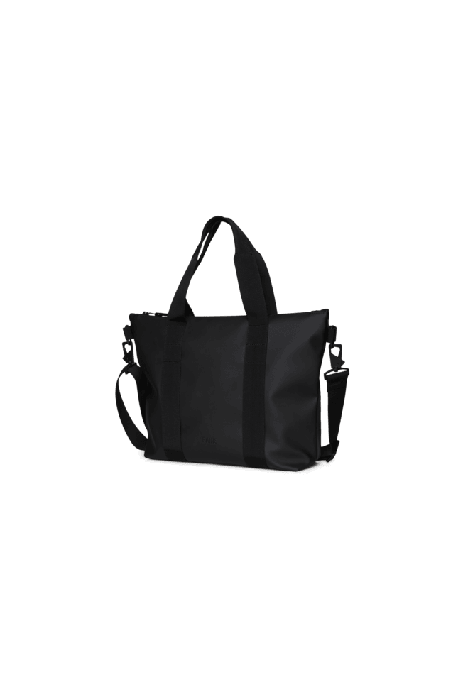 Bolso Rains Tote Bag Micro Black - ECRU