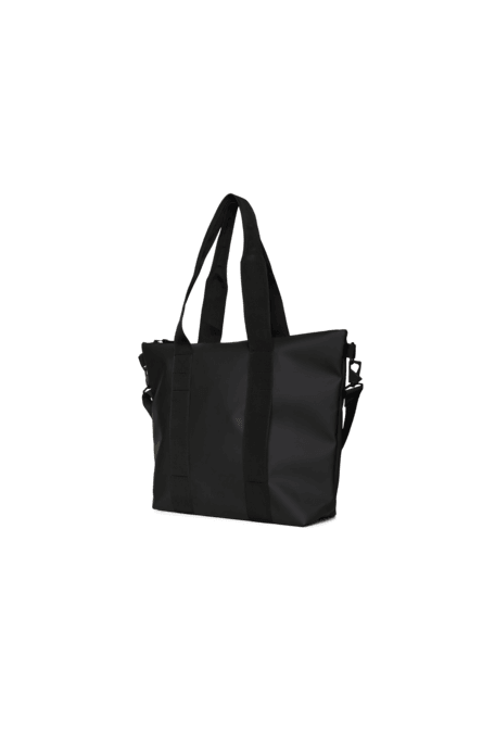 Bolso Rains Tote Bag Mini Black - ECRU