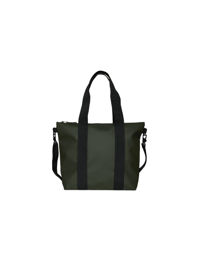 Bolso Rains Tote Bag Mini Green - ECRU