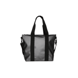 Bolso Rains Tote Bag Mini Metallic Grey - ECRU