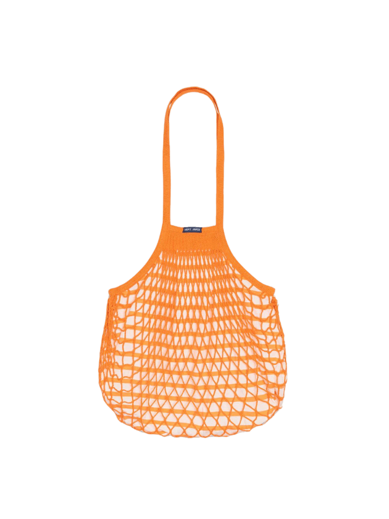 Bolso Saint James Rejilla Orange Fluor - ECRU