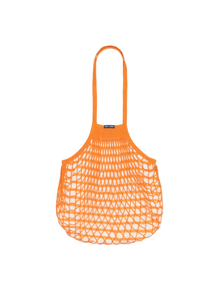 Bolso Saint James Rejilla Orange Fluor - ECRU