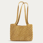 Bolso Yerse Crochet Metálico Gold - ECRU