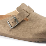 Boston Birkenstock Versión Vegana Microfibra Desert Dust Gray Taupe - ECRU