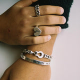 Brazalete Twojeys Hope Silver 19cm - ECRU